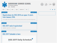 Tablet Screenshot of dubrovniksummerschool.com